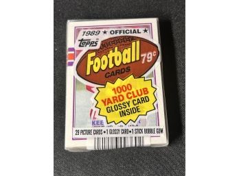 1989 Topps Football Cello Pack Factory Sealed Unopened NFL