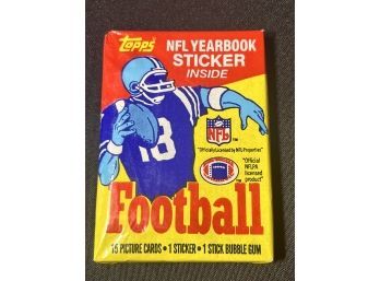 1985 Topps NFL Football Unopened Sealed Vintage Wax Pack! 15 Cards, 1 Sticker, 1 Bubble Gum!