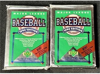 1990 Upper Deck Collectors Choice Baseball Unopened Sealed Wax Packs Lot Of 2! 15 Total Cards Per Pack!