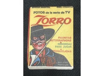 1958 Argentina Disney Zorro Unopened Paper Pack