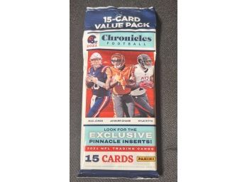 2021 Chronicles NFL Football Unopened Sealed Fat Pack! 15 Cards Total! Exclusive Pinnacle Inserts!