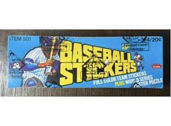 1979 Fleer Baseball Stickers Box Unopened BBCE Certified