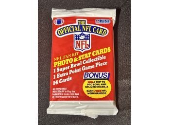 1989 NFL Pro Set Football Unopened Sealed Wax Pack! 14 Cards Per Pack!