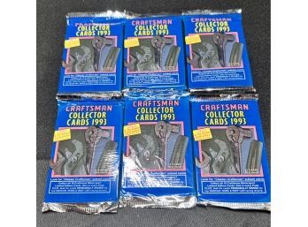 Lot Of 6 Packs ~ 1993 Craftsman Collector Cards Factory Sealed Packs