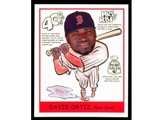 2007 Upper Deck Goudey Baseball David Ortiz Heads Up #283 Boston Red Sox HOF
