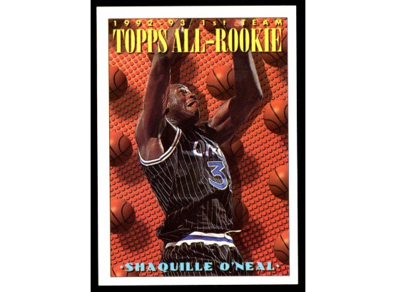 1993 Topps Basketball Shaquille O'Neal 1st Team All-rookie #152 Orlando Magic HOF