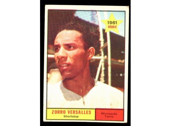 1961 Topps Baseball Zorro Versailles Rookie Card #21 Minnesota Twins RC Vintage