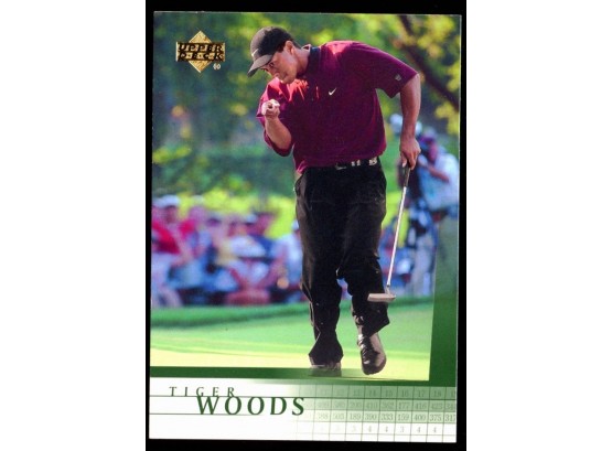 2001 Upper Deck Golf Tiger Woods Rookie Card #1 RC HOF