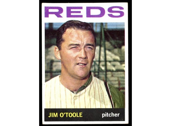 1964 Topps Baseball Jim O'Toole #185 Cincinnati Reds Vintage