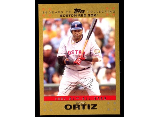 2007 Topps Baseball David Ortiz Gold /2007 #216 Boston Red Sox HOF