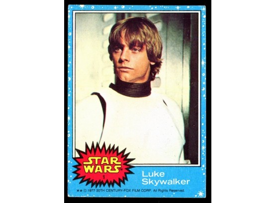 1977 Topps Star Wars Luke Skywalker Rookie Card #1 Vintage RC Iconic!