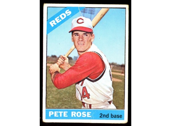 1966 Topps Baseball Pete Rose #30 Cincinnati Reds Vintage LEGEND