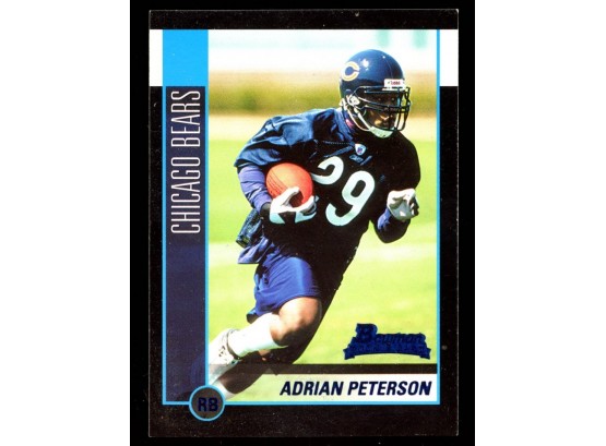 2002 Bowman Football Adrian Peterson #166 Chicago Bears