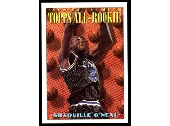 1993 Topps Basketball Shaquille O'Neal 1st Team All-rookie #152 Orlando Magic HOF