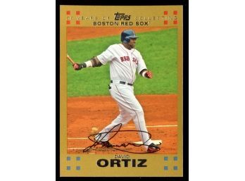 2007 Topps Baseball David Ortiz Gold Border /2007 #360 Boston Red Sox HOF