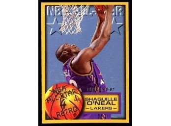 1996-97 Fleer Retro Basketball Shaquille O'Neal All-star #289 Los Angeles Lakers HOF