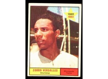 1961 Topps Baseball Zorro Versailles Rookie Card #21 Minnesota Twins RC Vintage