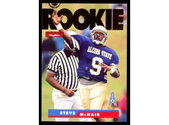 1995 Skybox Impact Football Steve McNair Rookie Card #171 Houston Oilers RC