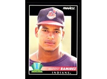 1992 Pinnacle Baseball Manny Ramirez Rookie Card #295 Cleveland Indians RC