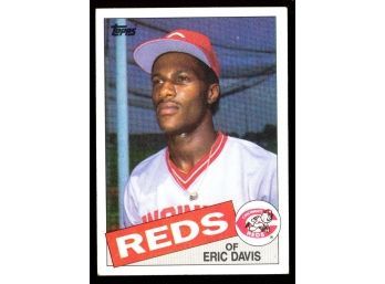 1985 Topps Baseball Eric Davis Rookie Card #627 Cincinnati Reds RC Vintage