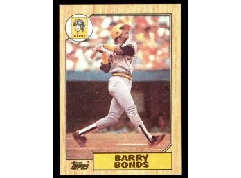 1987 Topps Baseball Barry Bonds Rookie Card #320 Pittsburgh Pirates RC LEGEND!