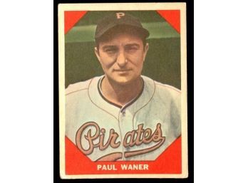 1960 Topps Baseball Paul Waner #76 Pittsburgh Pirates Vintage