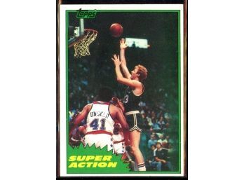 1981 Topps Basketball Larry Bird Super Action #101 Boston Celtics Vintage HOF