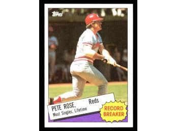 1985 Topps Baseball Pete Rose Record Breaker #6 Cincinnati Reds Vintage LEGEND
