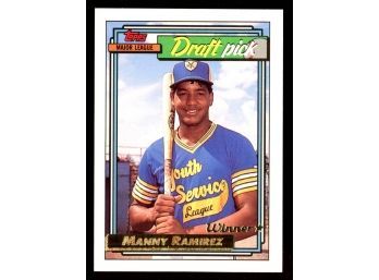 1992 Topps Gold Baseball Manny Ramirez Rookie Card #156 Cleveland Indians RC