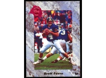 1991 Classic Draft Picks Football Brett Farve Rookie Card #129 Green Bay Packers RC HOF