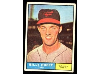 1961 Topps Baseball Billy Hoeft #256 Baltimore Orioles Vintage