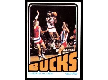1972 Topps Basketball Lucius Allen #145 Milwaukee Bucks Vintage