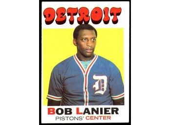 1971 Topps Basketball Bob Lanier Rookie Card #63 Detroit Pistons RC Vintage HOF