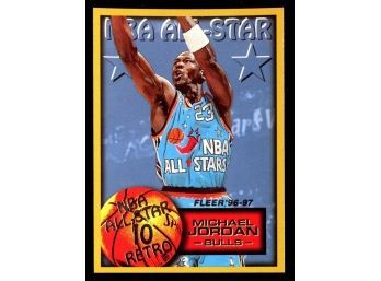 1996-97 Fleer Retro Basketball Michael Jordan All-star #282 Chicago Bulls HOF