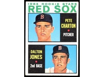1964 Topps Baseball Boston Red Sox Rookie Stars Pete Charton & Dalton Jones #459 RC Vintage
