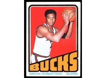 1972 Topps Basketball Oscar Robertson #25 Milwaukee Bucks Vintage HOF