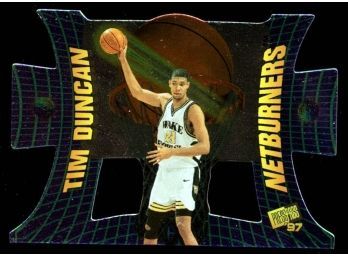 1997 Press Pass Basketball Tim Duncan Netburners Rookie Card #1NB San Antonio Spurs RC HOF