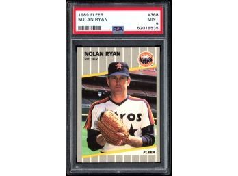 1989 Fleer Baseball Nolan Ryan #368 PSA 9 Houston Astros HOF