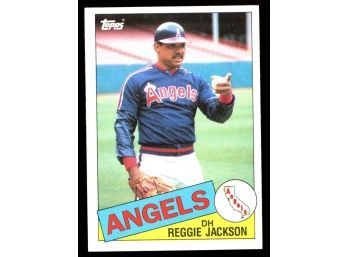 1985 Topps Baseball Reggie Jackson #200 Los Angeles Angels Vintage HOF