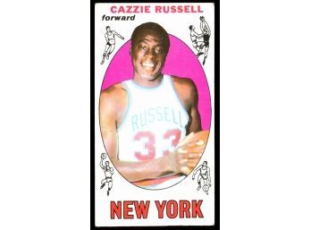 1969 Topps Basketball Cazzie Russell Rookie Card #3 New York Knicks RC Vintage HOF