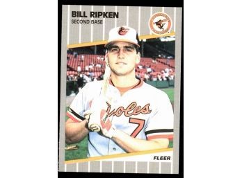 1989 Fleer Baseball Bill Ripken FF Error Rookie Card #616 Baltimore Orioles RC ICONIC CARD!