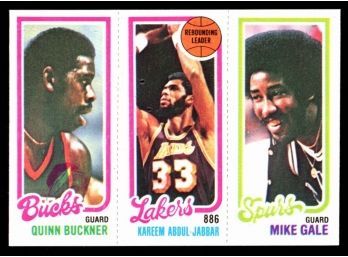 1980 Topps Basketball Quinn Buckner/mike Gale/kareem Abdul-jabbar #133 Vintage HOF
