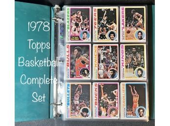 1978 Topps Basketball Complete Set