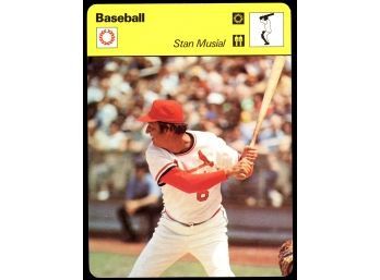 1979 Sportscaster Baseball Stan Musial St Louis Cardinals Vintage HOF