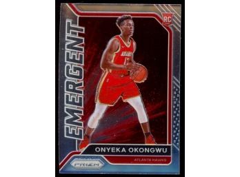 2020 Prizm Basketball Onyeka Okongwu Emergent Rookie Card #25 Atlanta Hawks RC