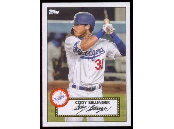 2021 Topps Baseball Cody Bellinger 1952 Insert #T52-22 Los Angeles Dodgers