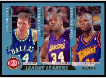 2001 Topps Basketball League Leaders Blocks #219