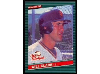 1986 Donruss The Rookies Baseball Will Clark #32 San Francisco Giants RC