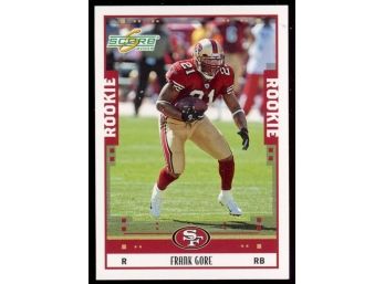 2005 Score Football Frank Gore Rookie Card #367 San Francisco 49ers RC