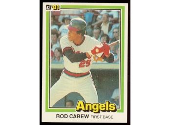 1981 Donruss Baseball Rod Carew #49 Los Angeles Angels Vintage HOF